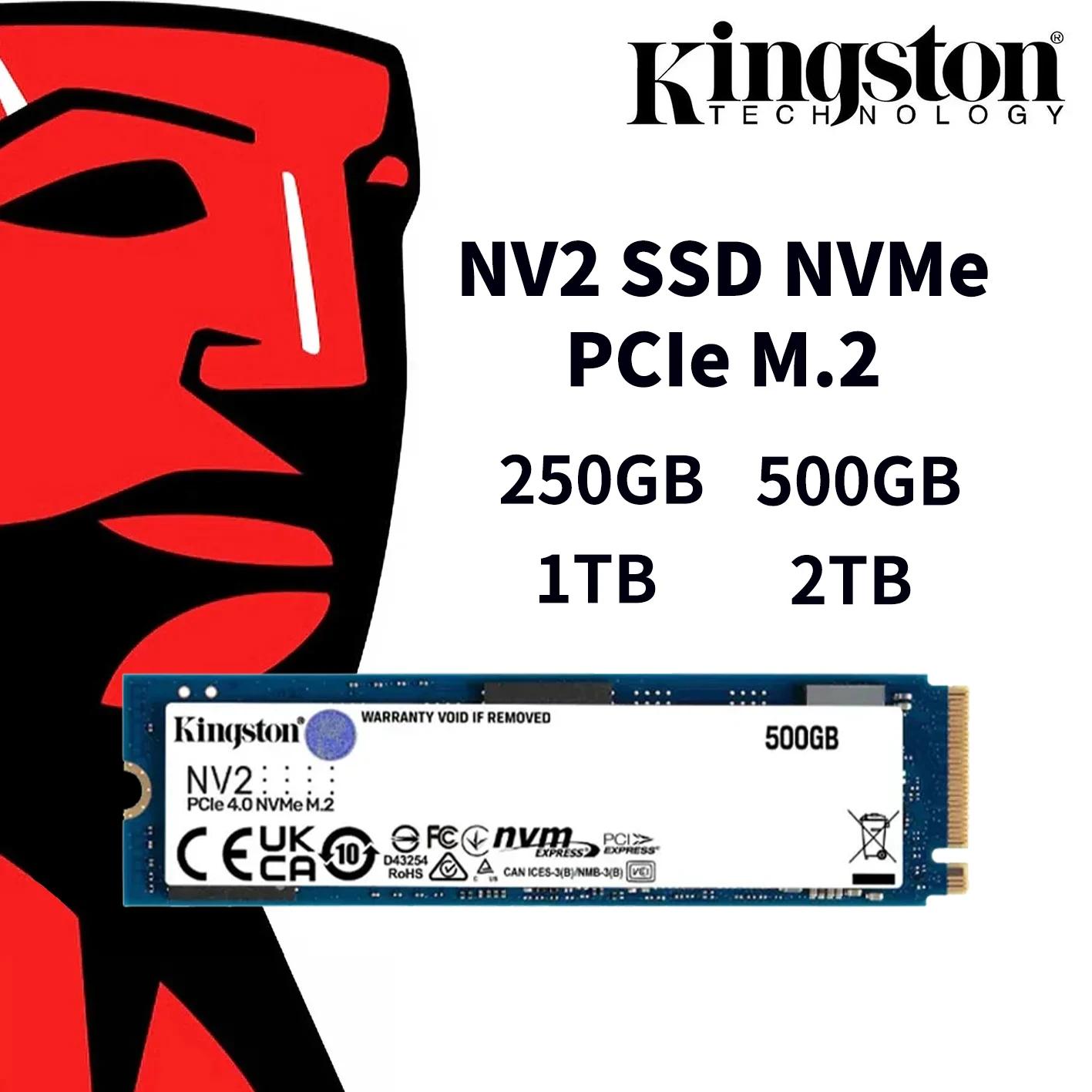 Kingston  SSD M.2 NVMe PCIe 4.0 NV2 M2 2280, 2TB, 1TB, 500GB, 250GB,  ũž Ʈ PC,  AMD  CPU